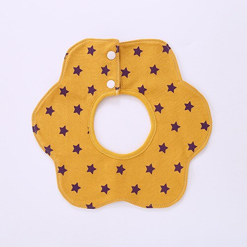 Baby bibs baby bibs waterproof 1-3Y baby stuff for newborns Baby bibs for children: Yellow stars.