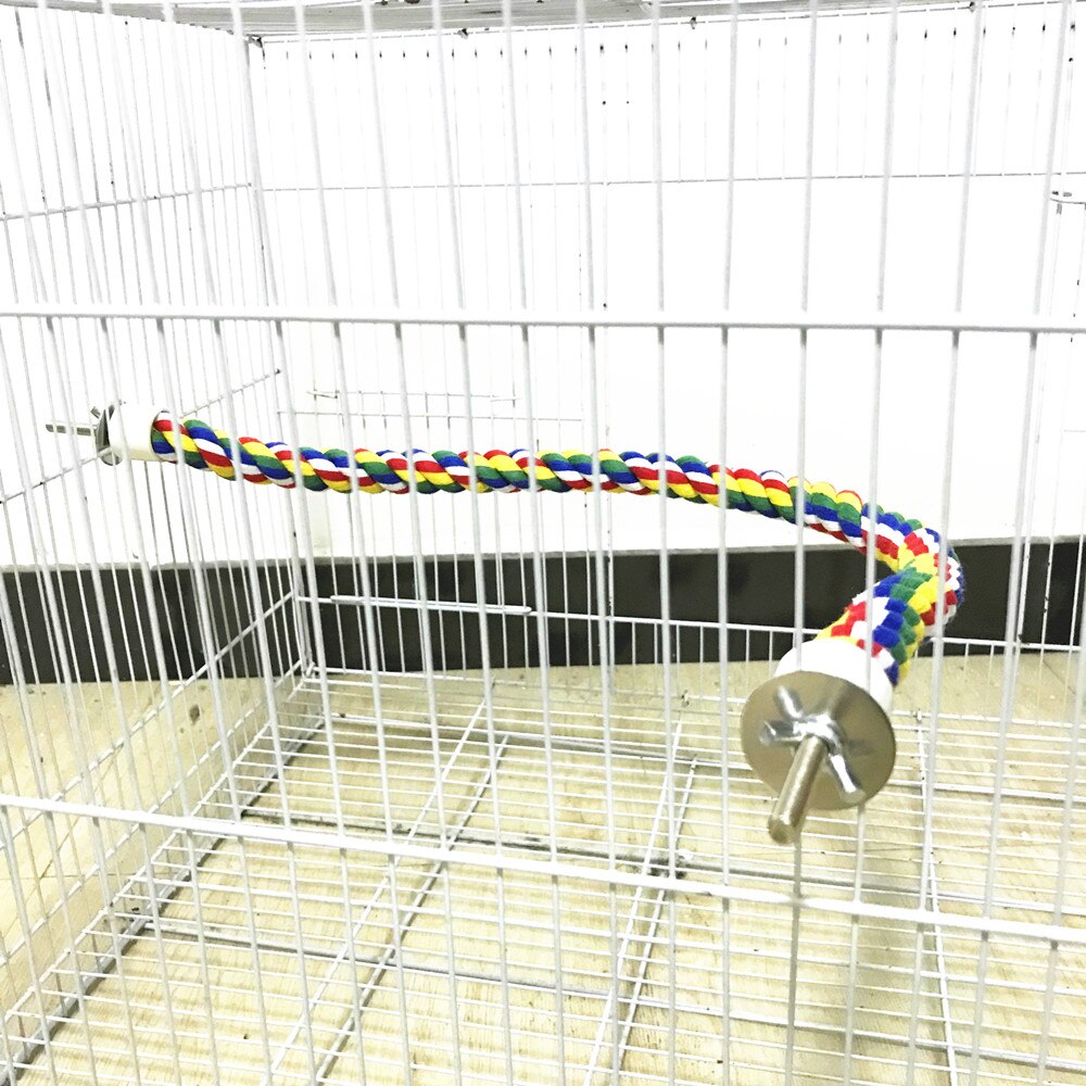 Juguetes para mascotas, cuerda colgante Multicolor tipo Bungee Bird, Calopsita juguete, accesorios para loros, pájaros