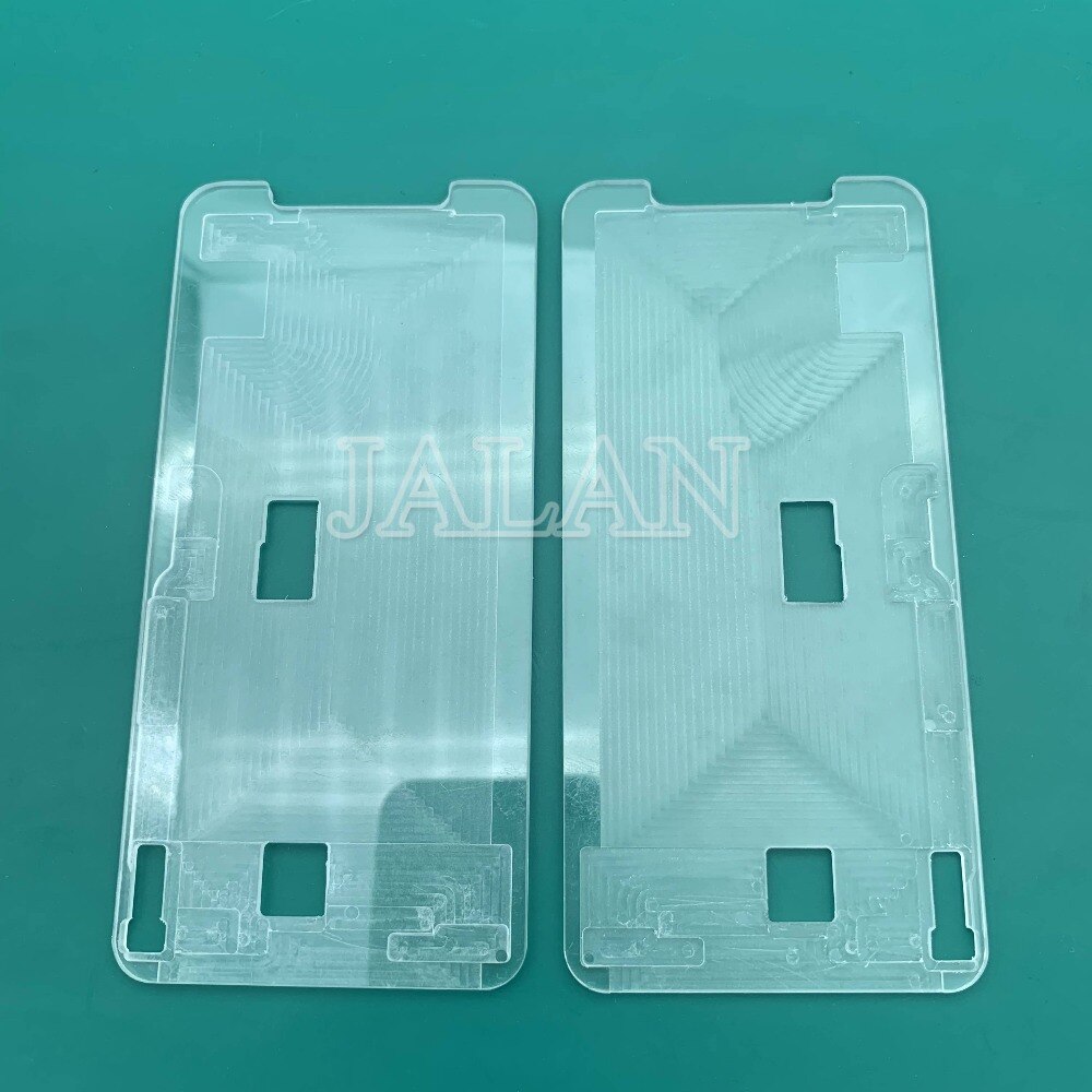 1 stk ymj form ubøjet flex plastik pary til iphone 7 8 x xs xs-max xr lcd display skærm ubøjet flex laminering renselim