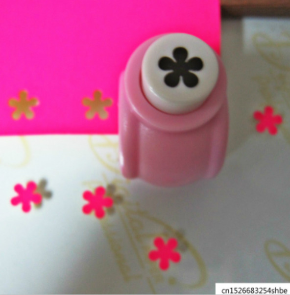 1/pcs Mini Craft Heart Punch Machine Scrapbooking Handmade Cut Card Hole Puncher For Diy Paper Shaper Cutter Furador Eva: Flower 