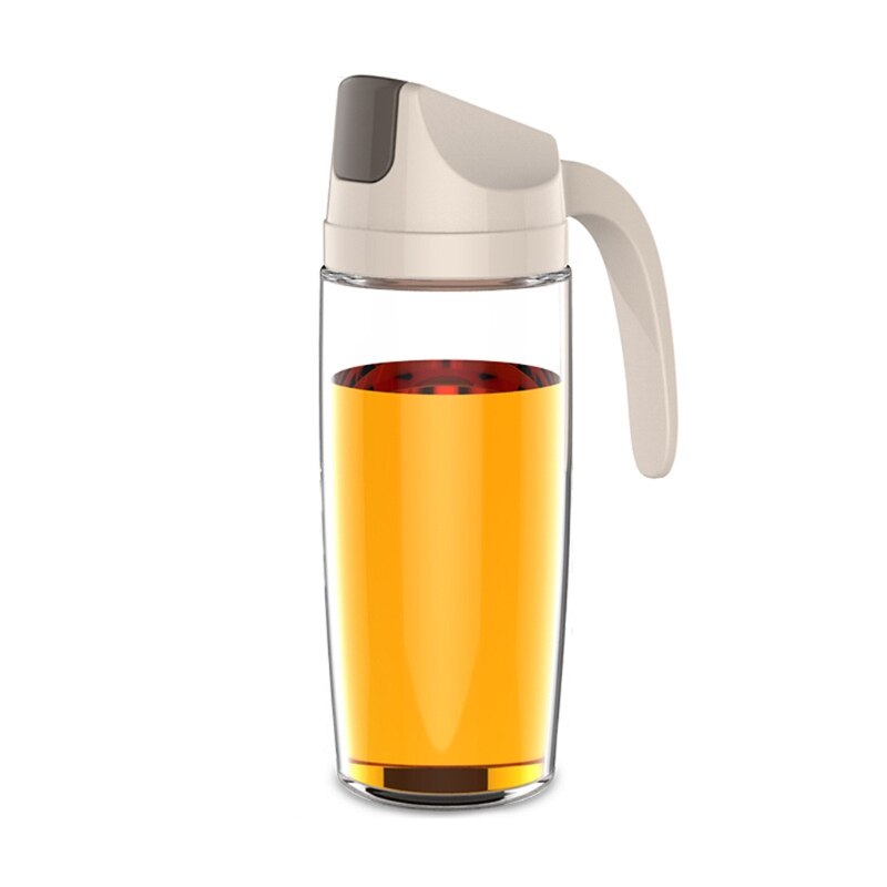 Auto Flip Olive Oil Dispenser Bottle 300ml-630ml Leakproof Condiment Container With Automatic Cap and Stopper Non-Drip for H051: A-600