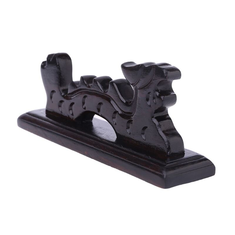 Dragon Vorm Borstel Rest Stand Chinese Kalligrafie Pen Houder Vintage Gesneden Hout K9FC