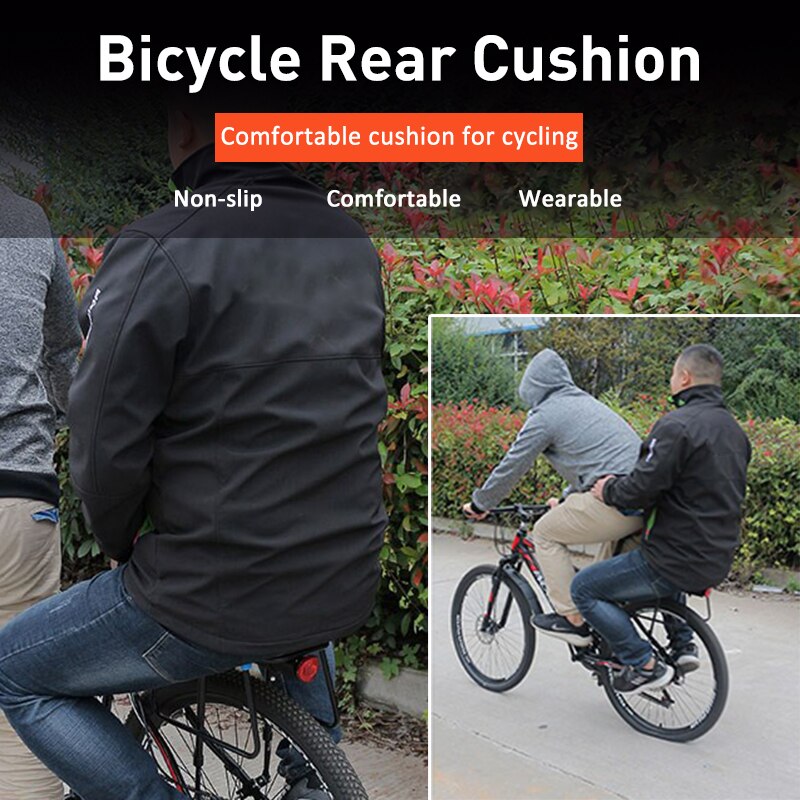 1PC vélo arrière coussin confortable vélo vélo doux coussin siège arrière adulte enfants cyclisme arrière support selle accessoires