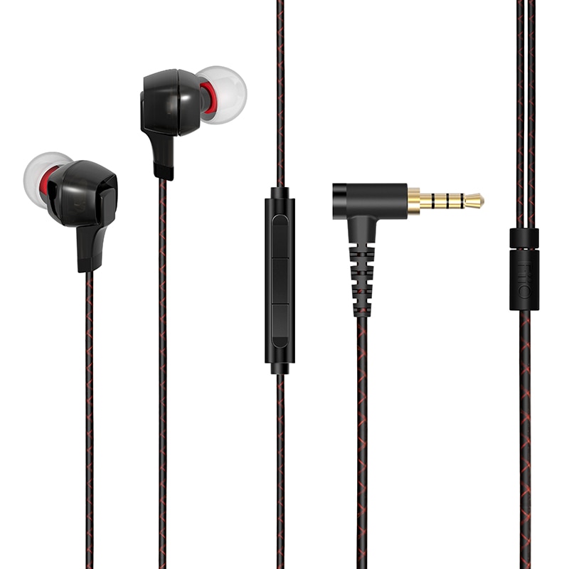 FIIO F1 Dynamic In-Ear Monitors earbuds high performance potential Earphone with in-line microphone and remote 3.5mm jack 120cm