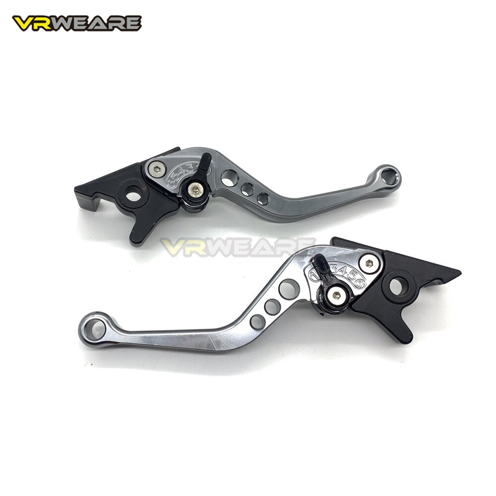 CNC Alloy Motorcycle Clutch Brake Lever Handle Left right brake Fit for Motorbike Modification: TITANIUM
