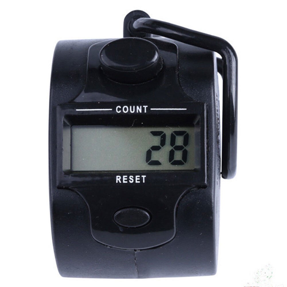 Hand Meter Circular Counter Portable LCD Screen Manual Digital Electronic Mini