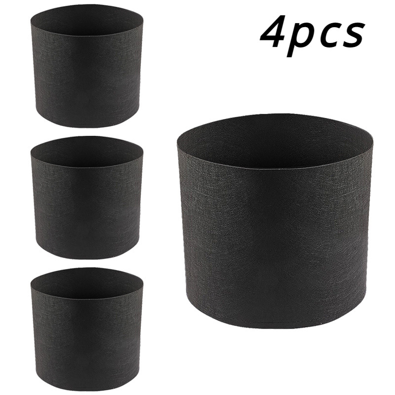 4 planteposer, planteposer for planter, planteposer for trær, planteposer for blomster, ikke-vevde plantebeholdere for dyrking av blomster: Default Title