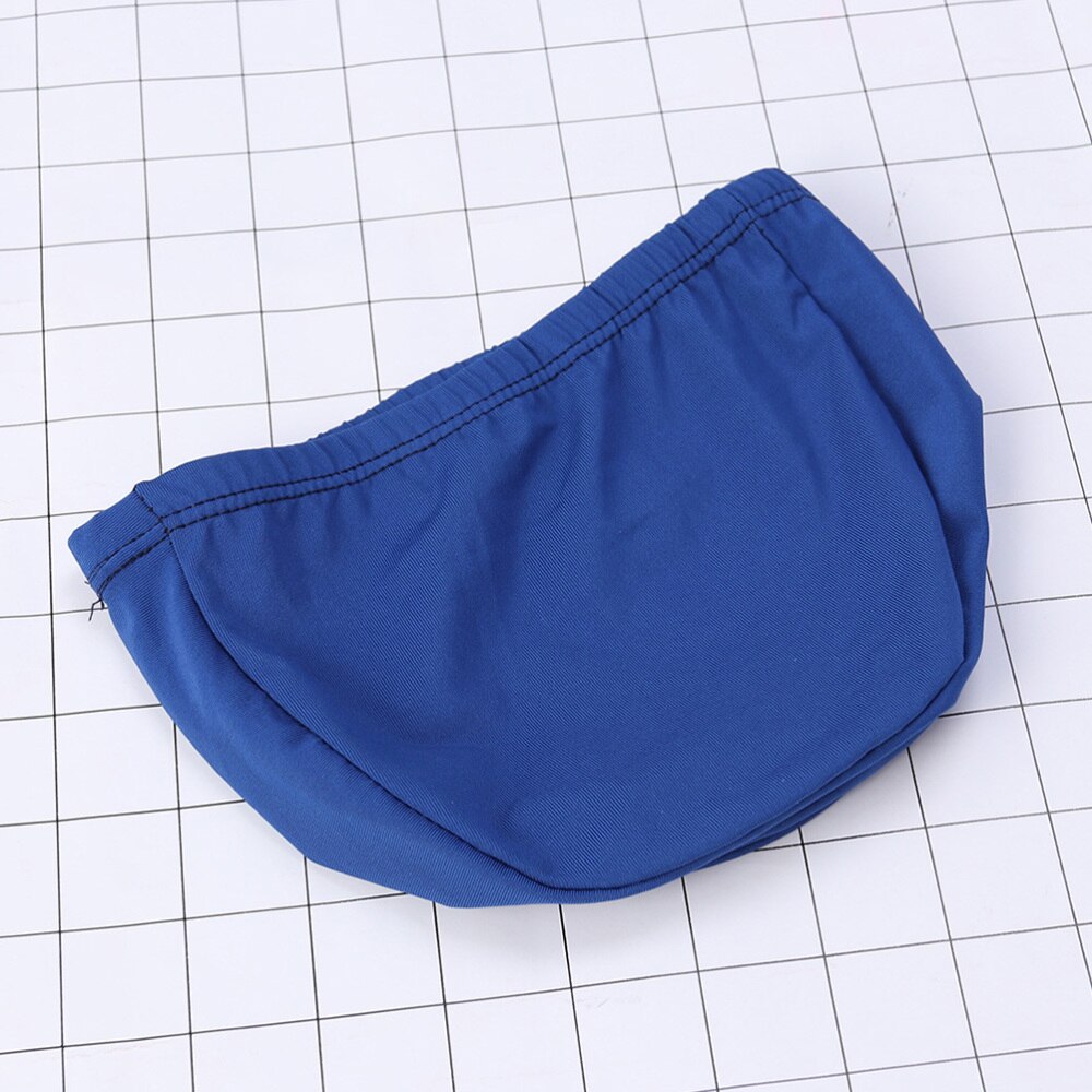 Bonnet de bain pour adultes, en tissu Polyester, pour hommes et Sports aquatiques (bleu clair)