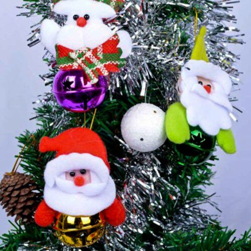 Juletræ klokker ornamenter snemand fest boligindretning julemanden jul