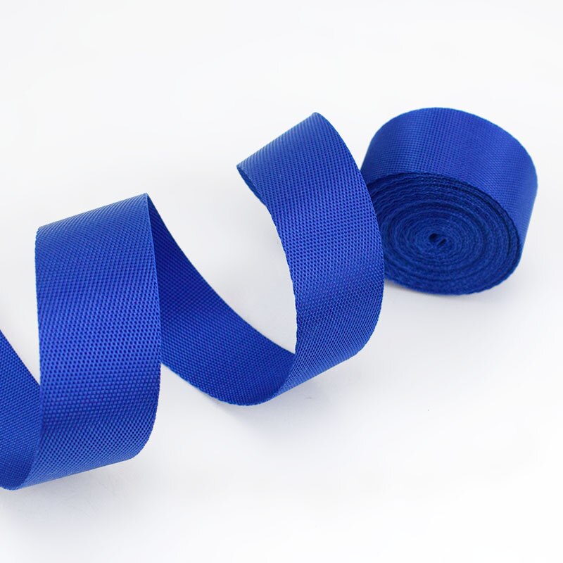 5M 0.7Mm Dikke 25Mm Polyester Nylon Spanbanden Lint Band Outdoor Rugzak Tas Strap Diy Halsband Knapsacktapes bias Binding: RoyalBlue