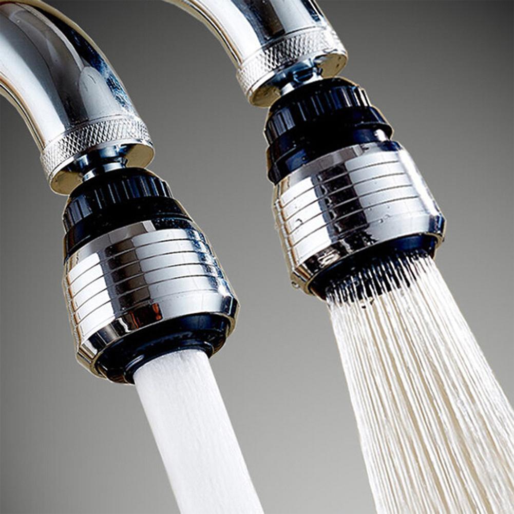 Grifo giratorio de 360 grados, punta de filtro de agua, grifo de burbujeo, economizador antisalpicaduras, grifos de cocina, suministros negro