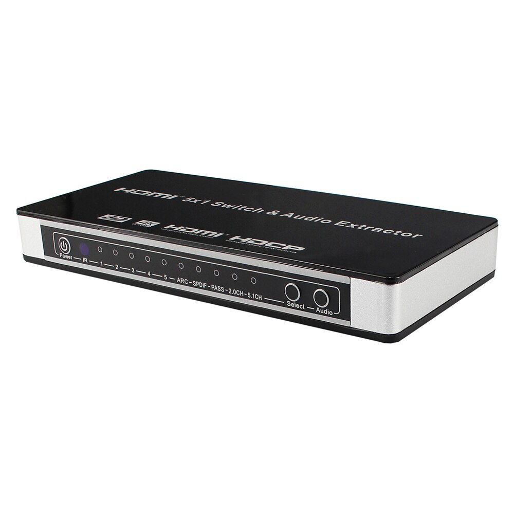 Version 1.4 HDMI 5 in 1 out with Audio Separation Function KVM switcher HDMI 5X1 TV Switcher