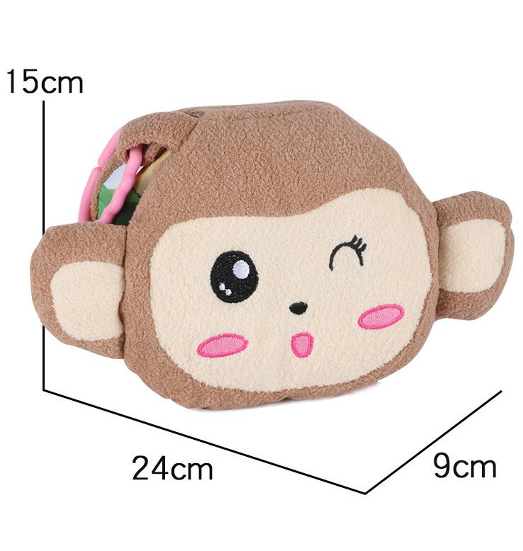 Baby Doek Boeken Rammelaars Dier Kip Stijl Speelgoed Baby Kinderen Early Development Boek Leren Onderwijs Activiteit Baby Speelgoed DS9: monkey