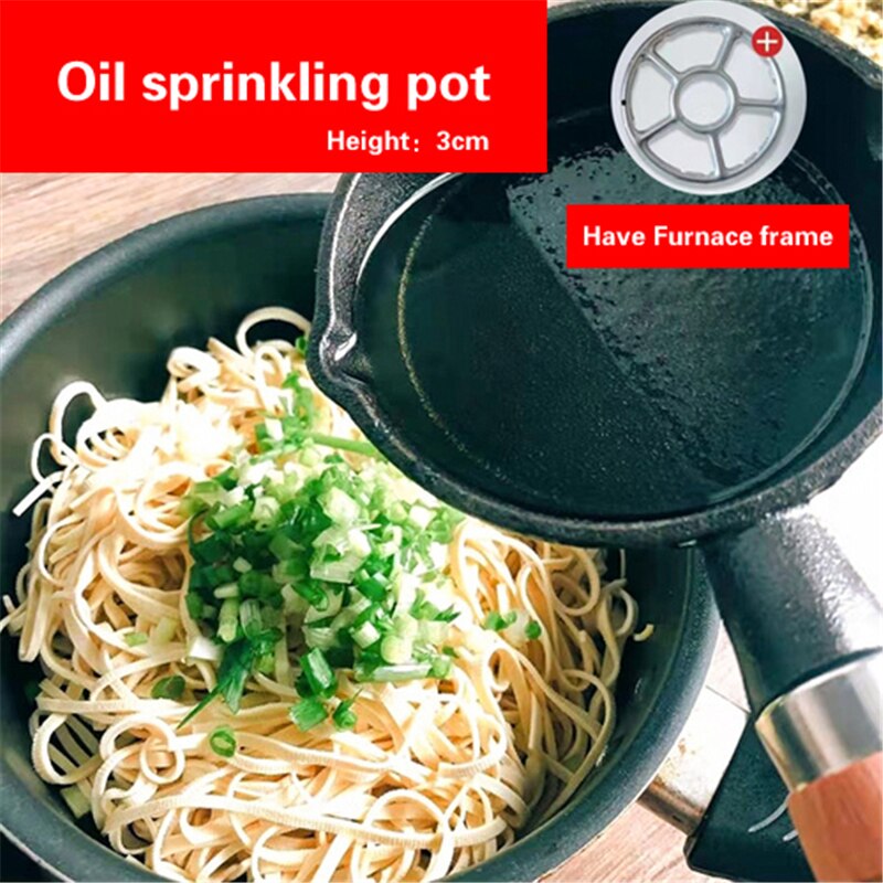 10Cm Kleine Speciale Olie Pan Voor Hete Olie Gietijzeren Mini Omelet Kleine Koekenpan Huishoudelijke Pan Non Stick pot Ontbijt Pot Potten: E