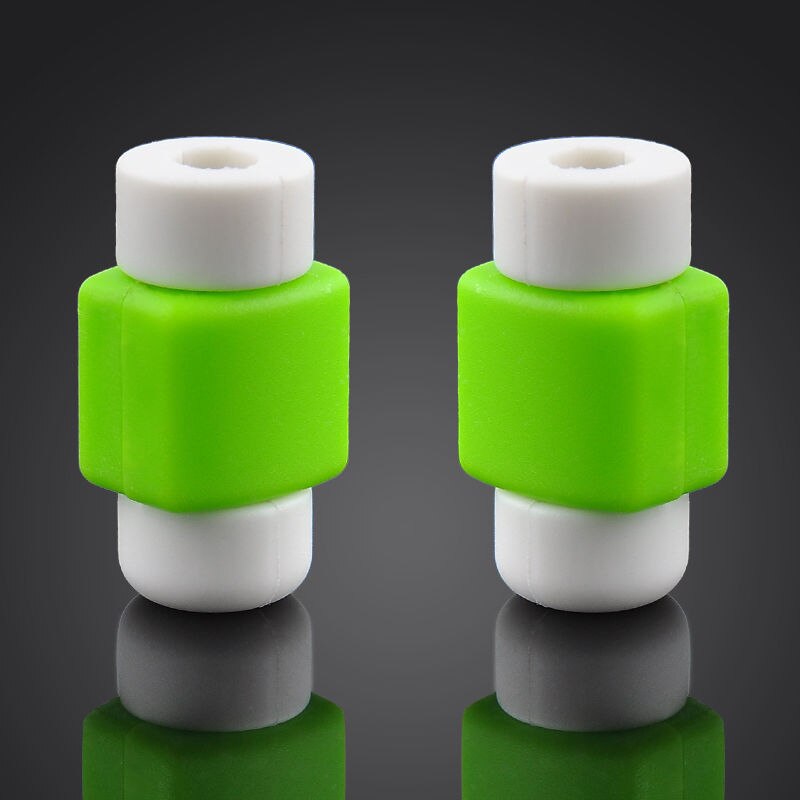 1 Stuk Oplader Kabel Saver Protector Compatibel Voor Apple Iphone X 7 8 6 6S 5 5S Macbook lading Kabel Saver Telefoon Accessoires: green