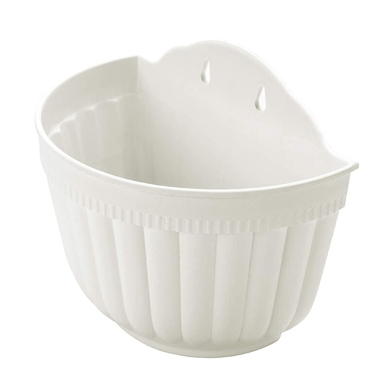 6 pak 8.2 tommer væghængende plantekrukker lodret havevindue hænge kasse beholder til planter blomster urter med krog