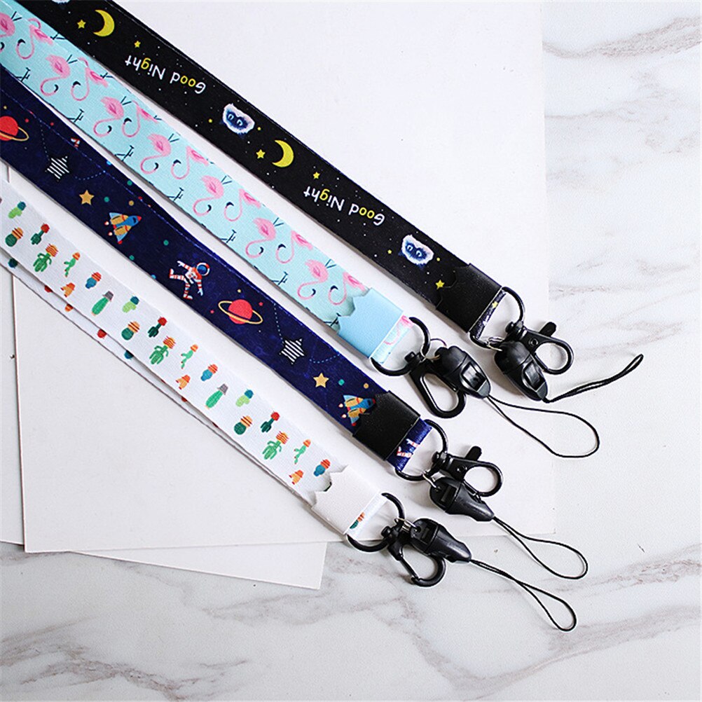 Cartoon Cute Lanyard For Keys Lanyard For Iphone 7 Samsung Phones MP3 USB Flash Drives Keys Keychains ID Name Tag DIY Hang Rope