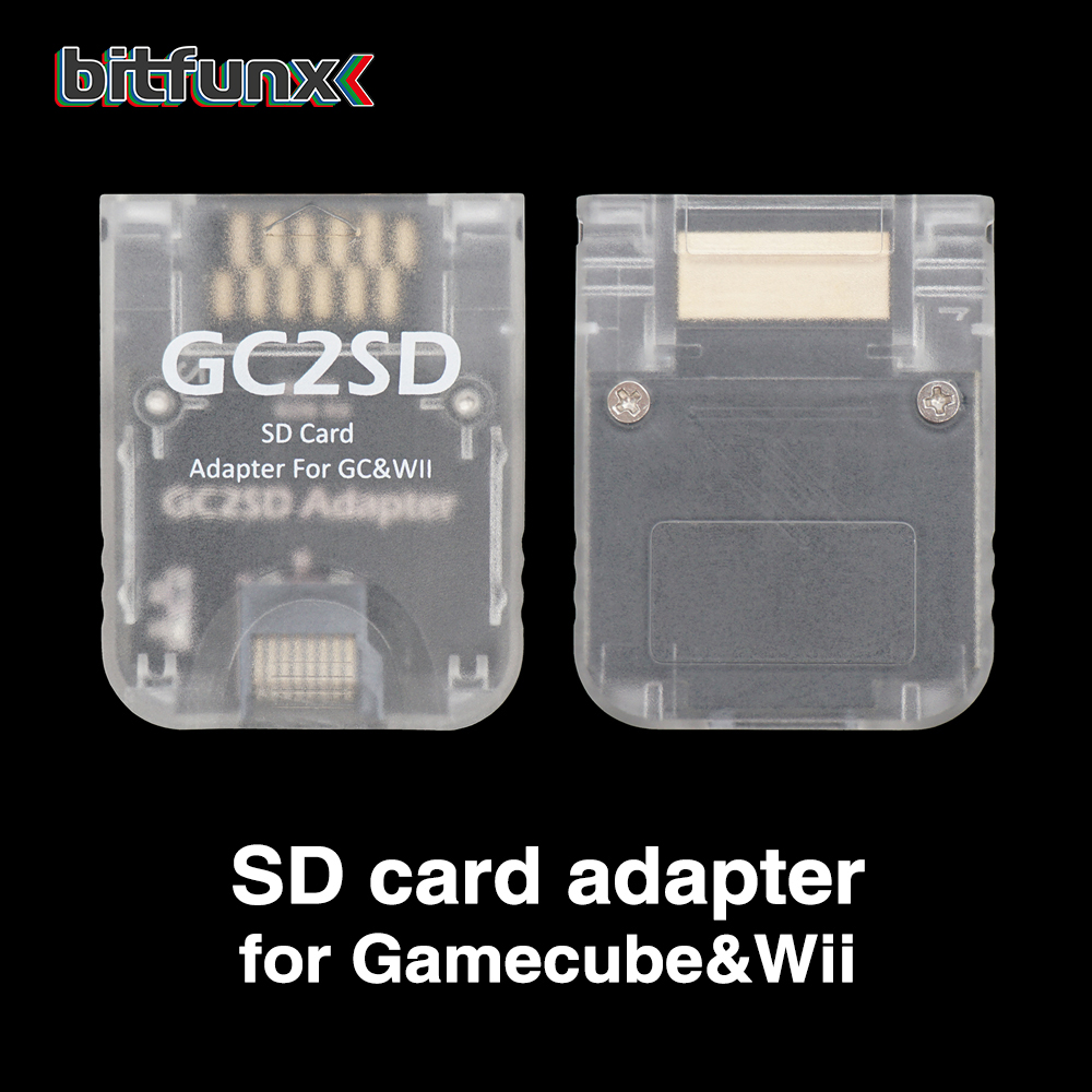 Bitfunx GC2SD adaptateur de carte Micro SD pour chargeur NGC suisse GC pour Console Nintendo GameCube Wii