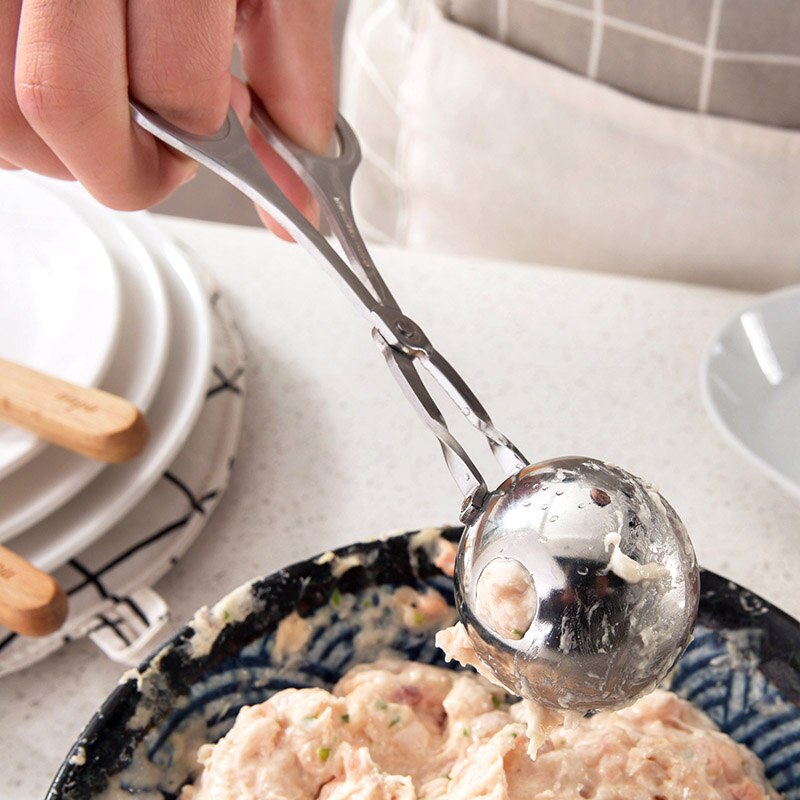 Tuuth köttbullsmakare rostfritt stål kött & fjäderfäverktyg diy fisk köttbollmakare köttbullar formverktyg kökstillbehör