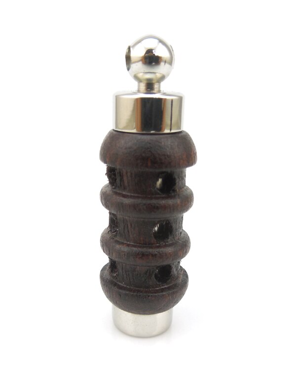 Colgante aromático de 316L de acero inoxidable, colgante de frasco, para aceite esencial de madera, novedad: dark brown 1