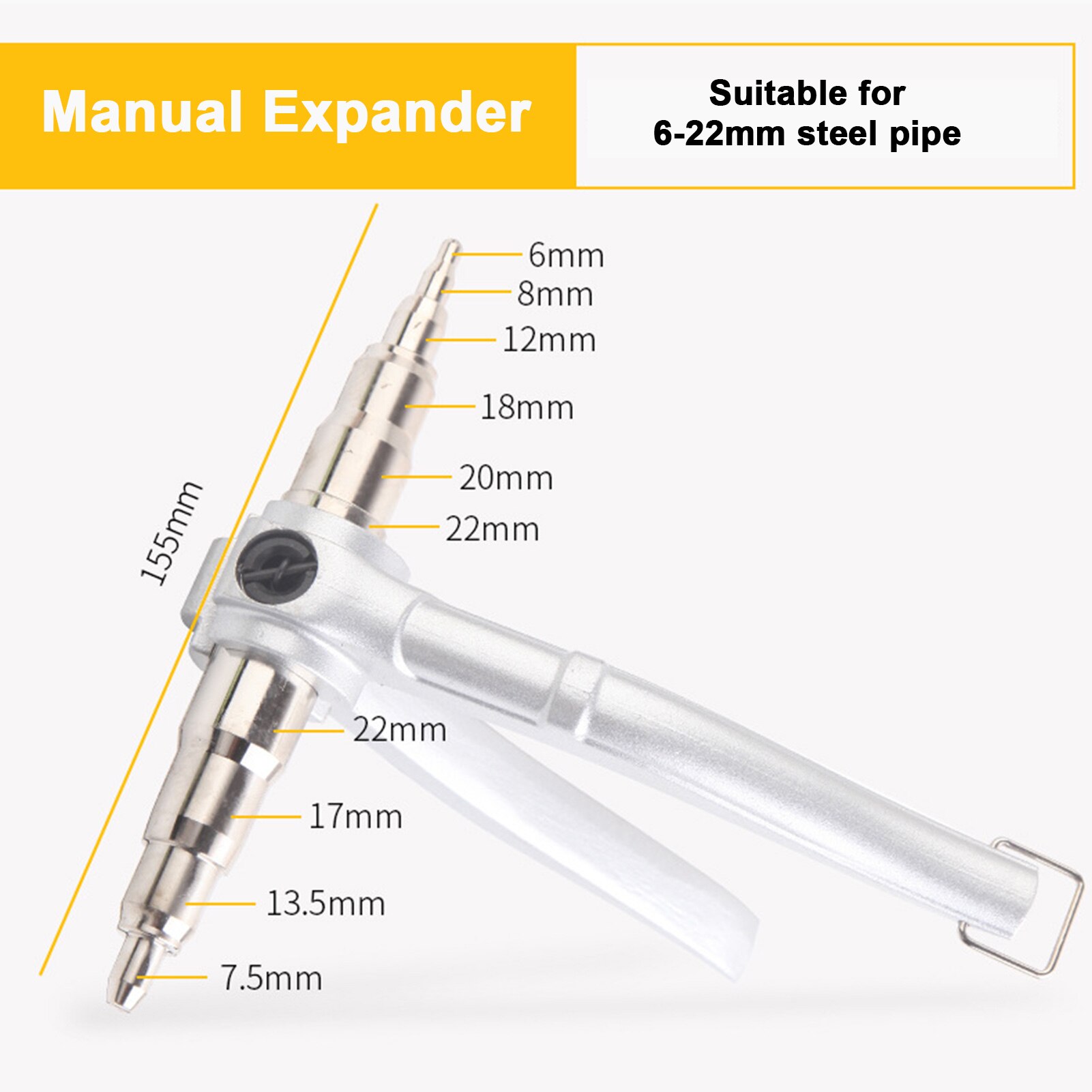 KKMOON Manual Expander Air Conditioner Refrigeration Install Repair Tube Expanders Copper Tube Hand Expanding Tool