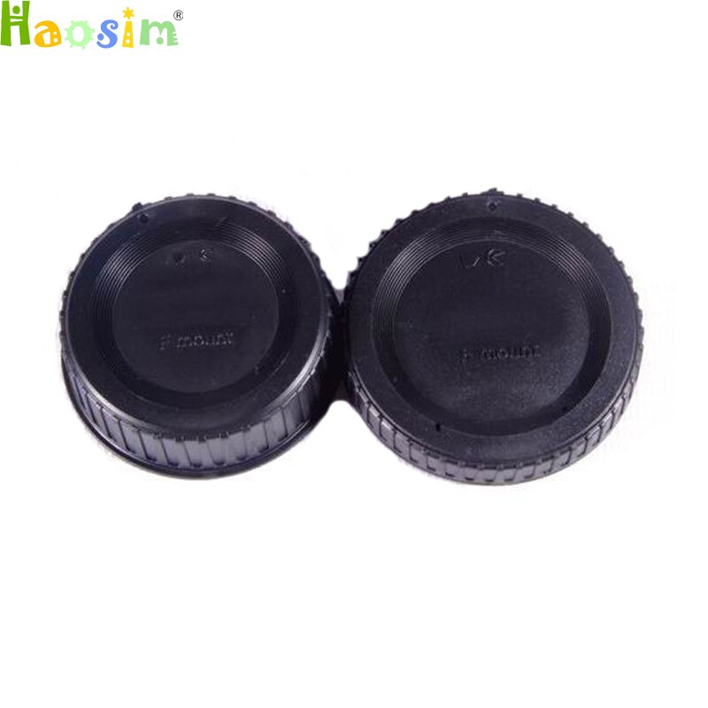Tapa de cuerpo de cámara + tapa de lente trasera para cámara Nikon f-mount SLR/DSLR, 50 par/lote