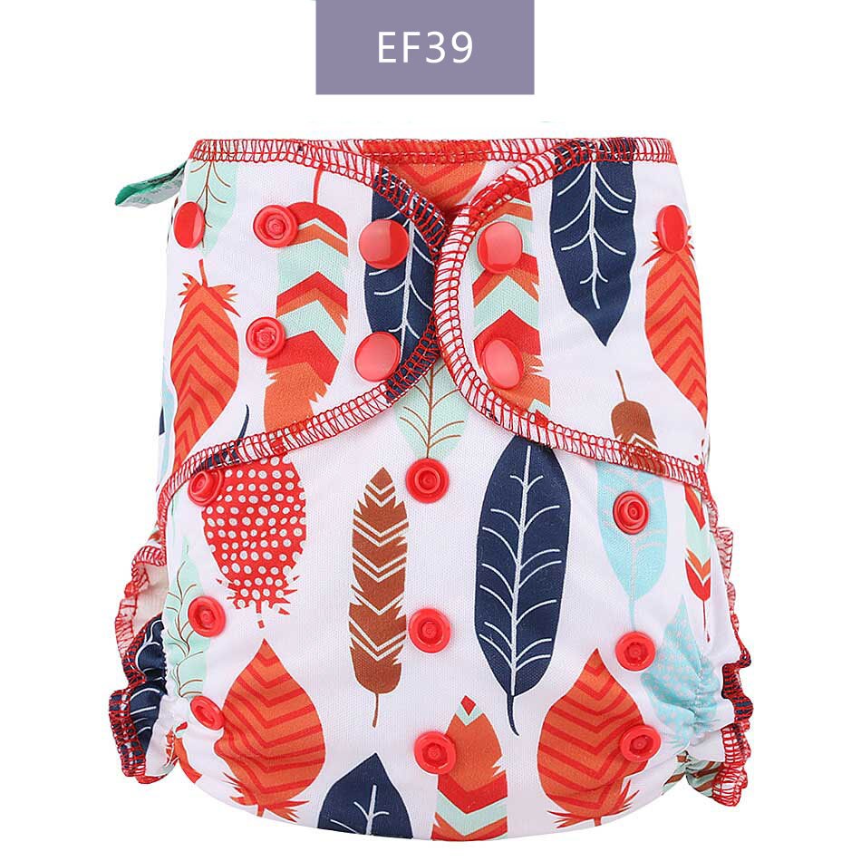 Eco-Friendly Baby Cloth Diaper Reusable Heavy Wetter Hybrid AIO/AI2 Waterproof Bamboo Washable Aio Baby Nappy Best Sell: EF39-Cloth Diaper