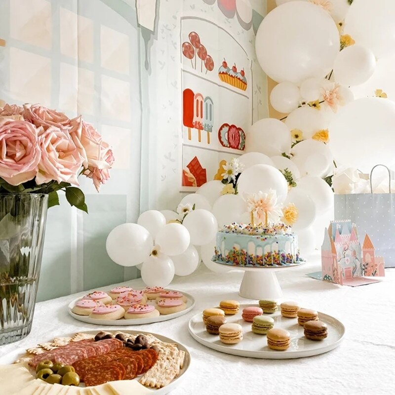 White Themed Balloon Garland Arch Kit Bride to be Latex Balloon Wedding Birthday Party Decoration White Globos Baby Shower