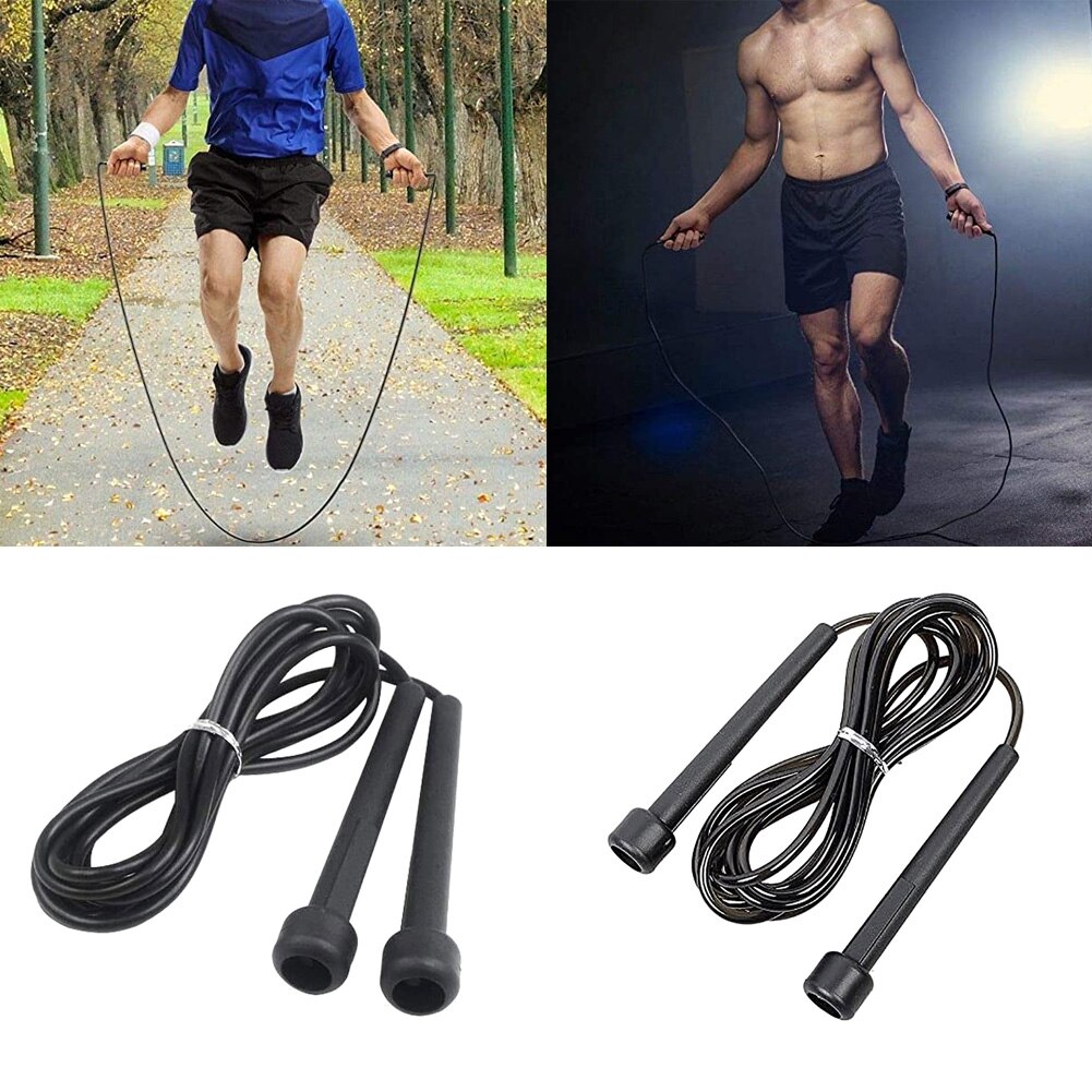 PVC-Springseil, kleiner Griff, Bodybuilding, ÜSpund, Fitness, Sport, Gewicht verlieren, Springenseil
