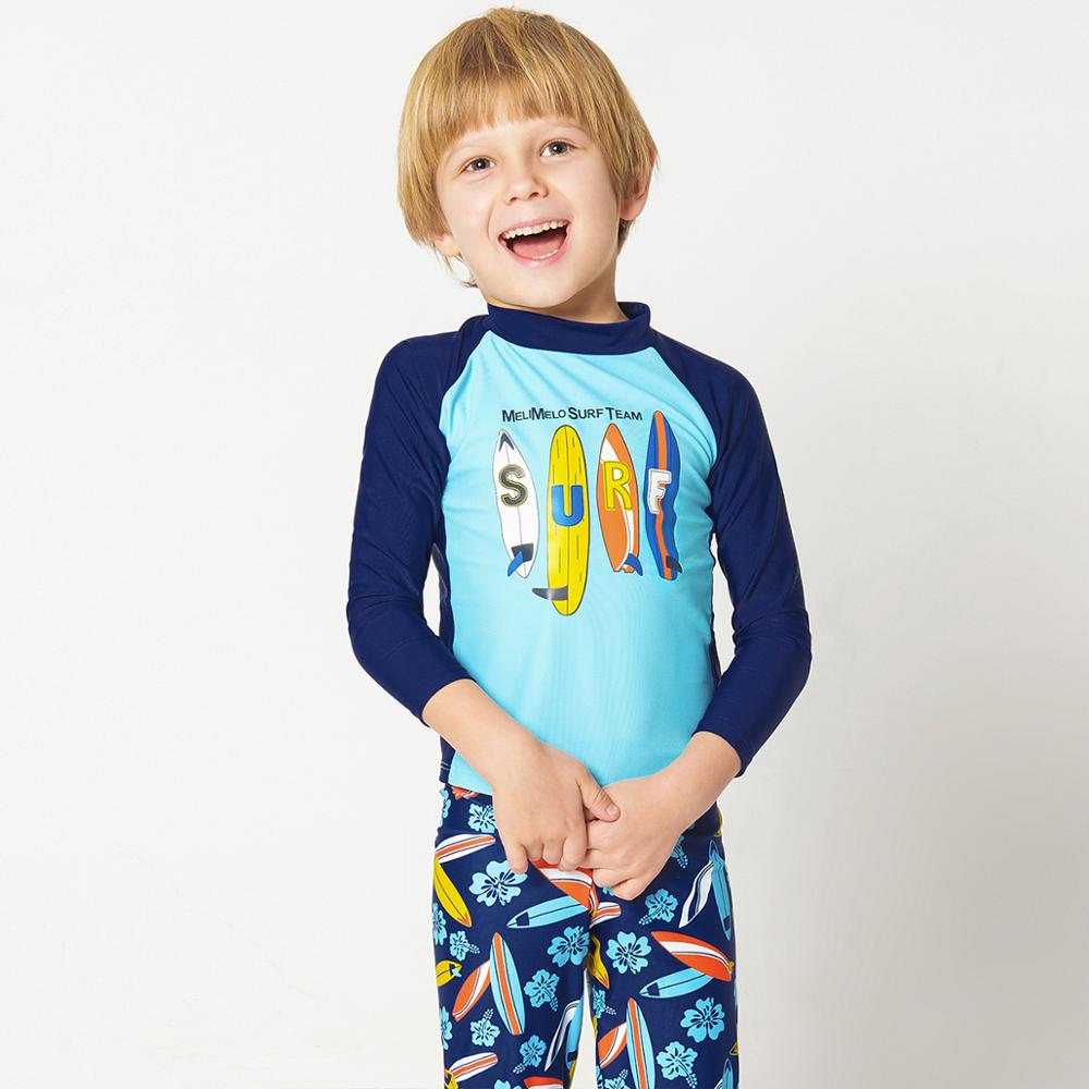 July Sand Boy Swimwear Two Piece Children Boy Swimsuit Bathing Suits Swimming Kids Beach Surfing Wear