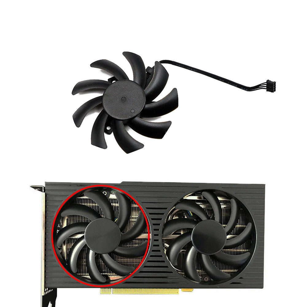 82 mm FDC10H12S9-C RTX3060 3060TI GPU-Lüfter für Lenovo/Dell/HP RTX 3060 TI OEM Grafikkartenlüfter Ersatz-Lüfter: Gold