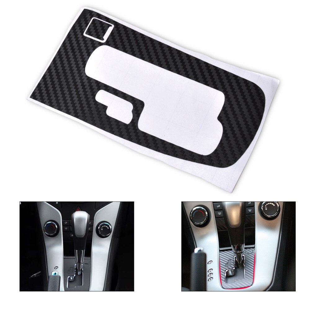 beler Car Carbon Fiber Gear Shift Panel Protective Sticker Decal For Chevrolet Holden Cruze AT Automatic