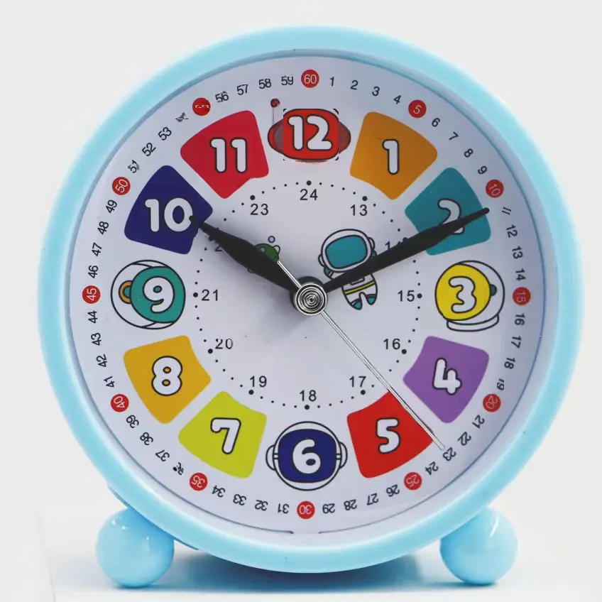 Cutesimple Alarm Clock For Children Early Education Desktop Wake-up Tool Bedroom Study Clock Easy To Read Time Display: Red