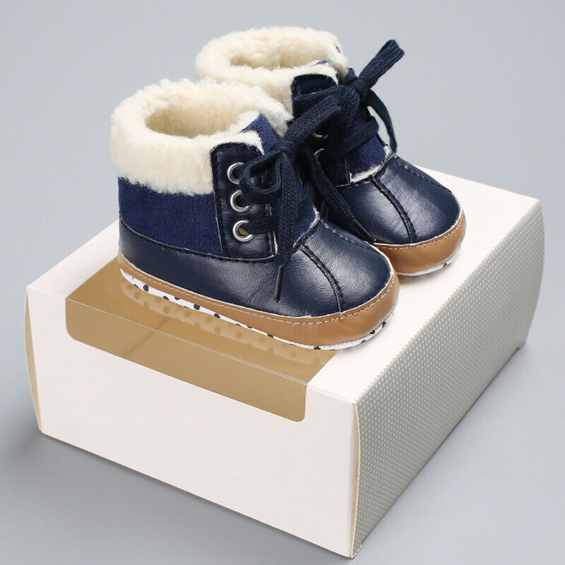 0-18Monate Winter Warme Schuhe Baby Junge Mädchen unisex Knöchel Schnee Stiefel Krippe Schuhe Anti-Unterhose