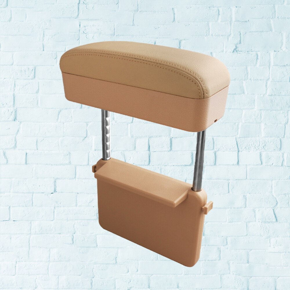 Universal Car Mounted Armrest Box Central Box Elbow Support Pad Car Center Console Armrests for Car Beige: Picture 5