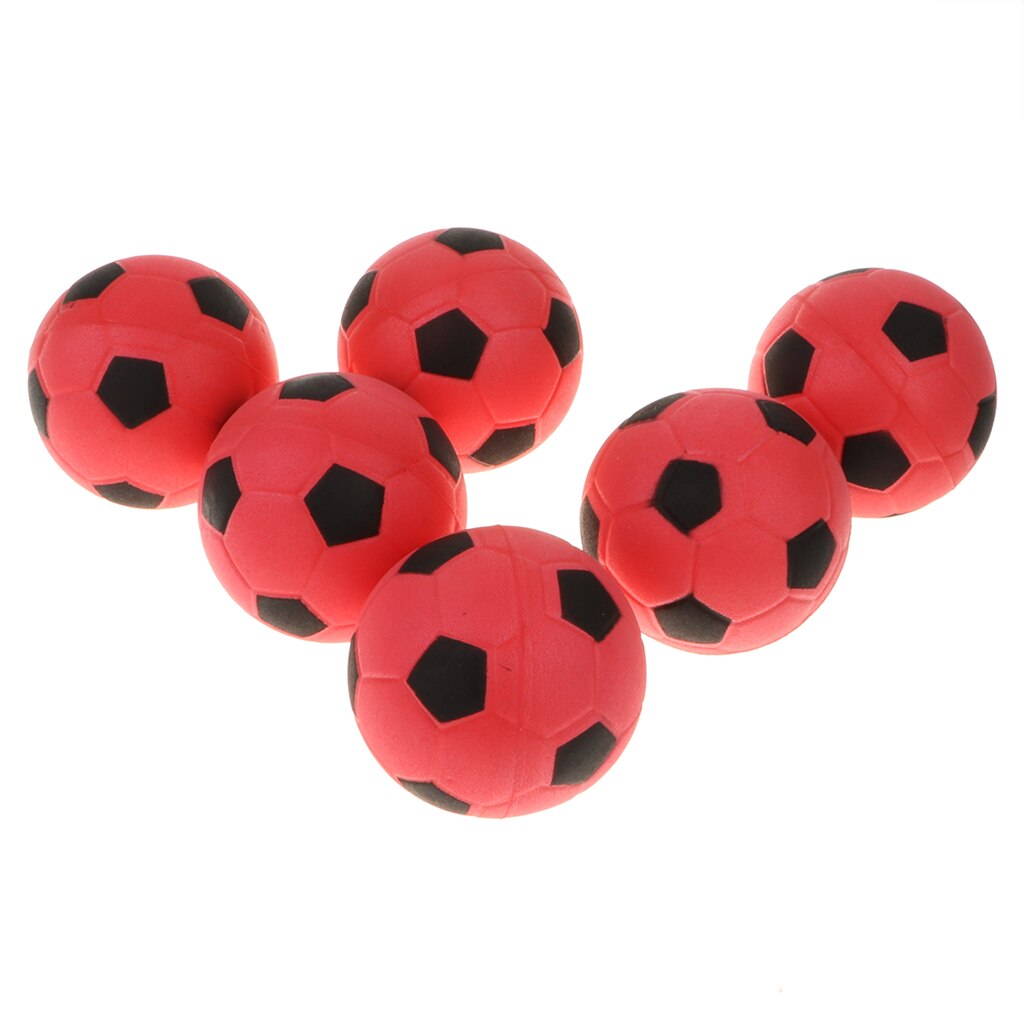 6 st 6.3cm mjukt skum fotboll barn barn strand trädgård pool sommar rolig leksak