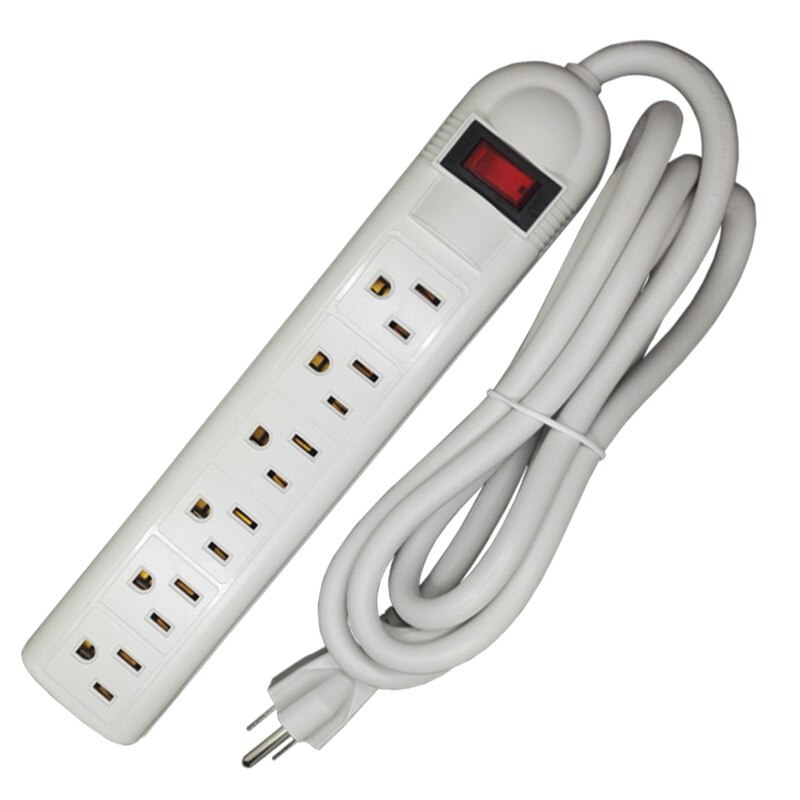 1.8m Extension Socket 3/4/6 Outlet Socket Power Strip Surge Protector US Plug Charger Switching Power Supply: 03