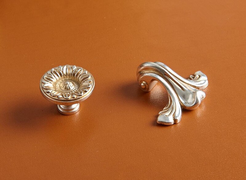 6 stilarter chic skuffe trækker håndtagsknapper antik sølv kommode knop rustik køkkenhåndtag møbler hardware