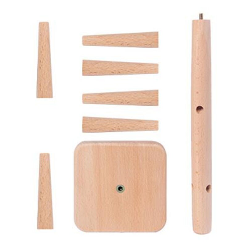 Wooden Mug Tree Coffee Tea Cup Organizer Hanger Holder With 6 Hooks Removable Mug Stand Glass Rack