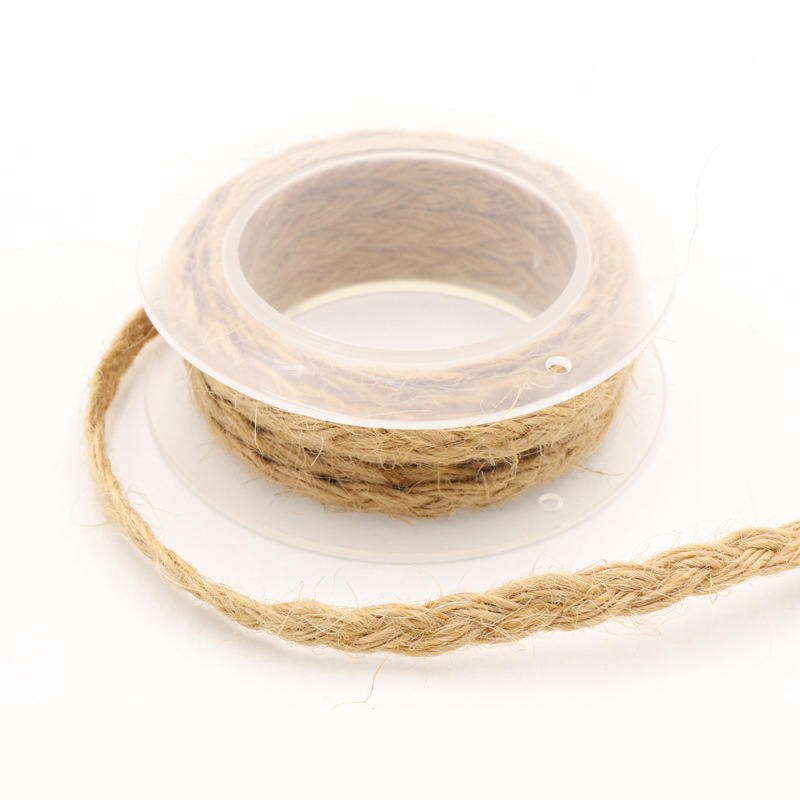 Ruban corde en dentelle et toile de Jute 2 Yards | Ruban bricolage pour Bouquet emballage artisanat décoration Scrapbooking, cordes tressées en lin, Jute