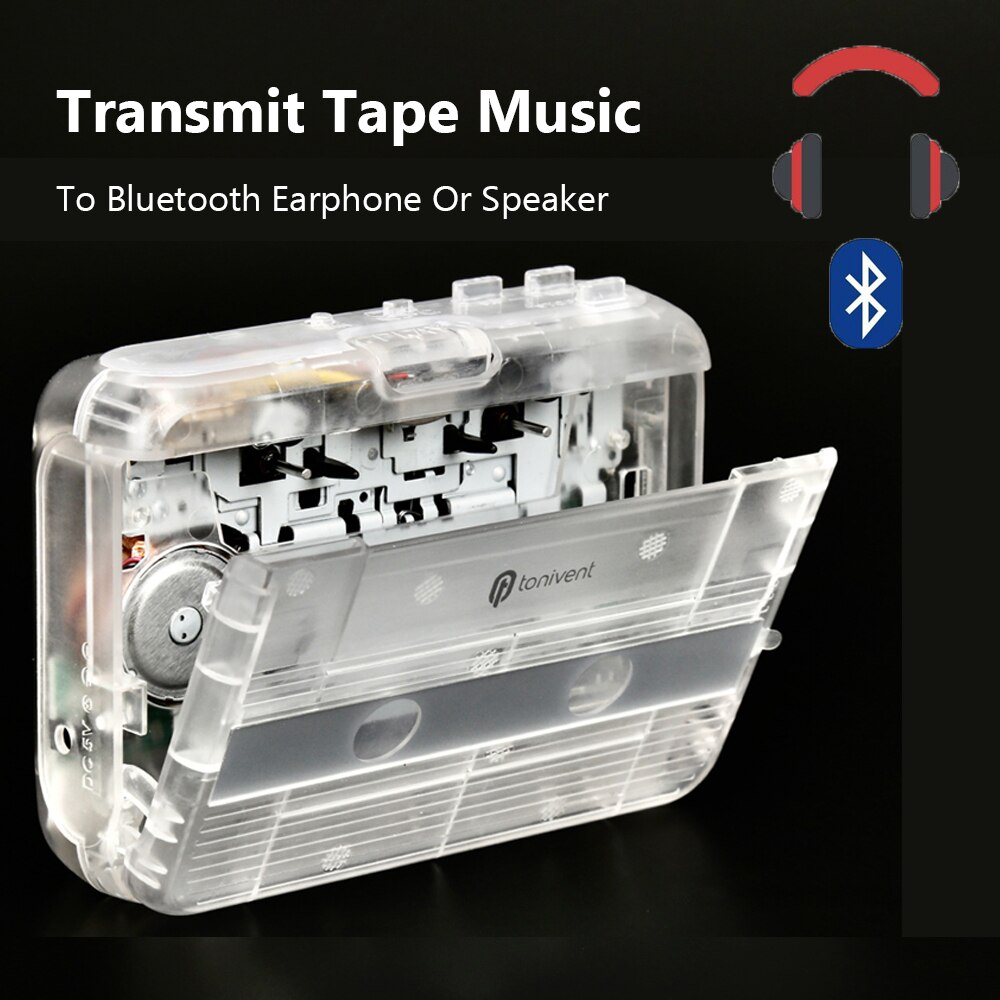 Bluetooth Kassette Recorder &Ampere; Spieler Tragbare allein Kassette Spieler FM Radio Mit Auto-umkehren-funktion Bluetooth-Spieler