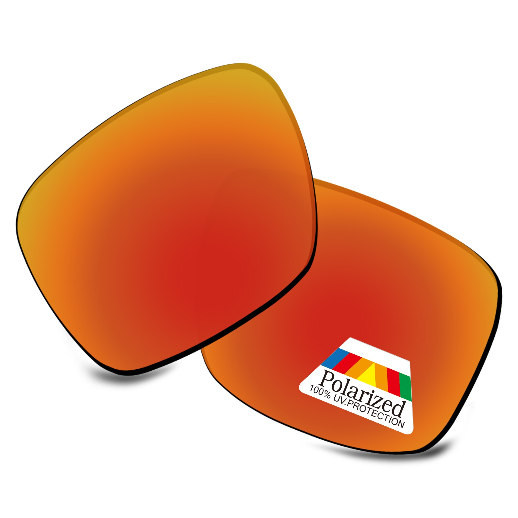 Bwake Polarisierte Ersatz Linsen für-Oakley Holbrook AF(Asian Fit) OO9244 Sonnenbrille Rahmen-Mehrere Optionen: Fire Red