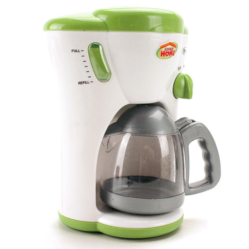 Simulation Home Appliances Mini Electric Iron Washing Machine Juicer Vacuum Cleaner Microwave Oven Coffee Maker Mixer: Coffee Machine