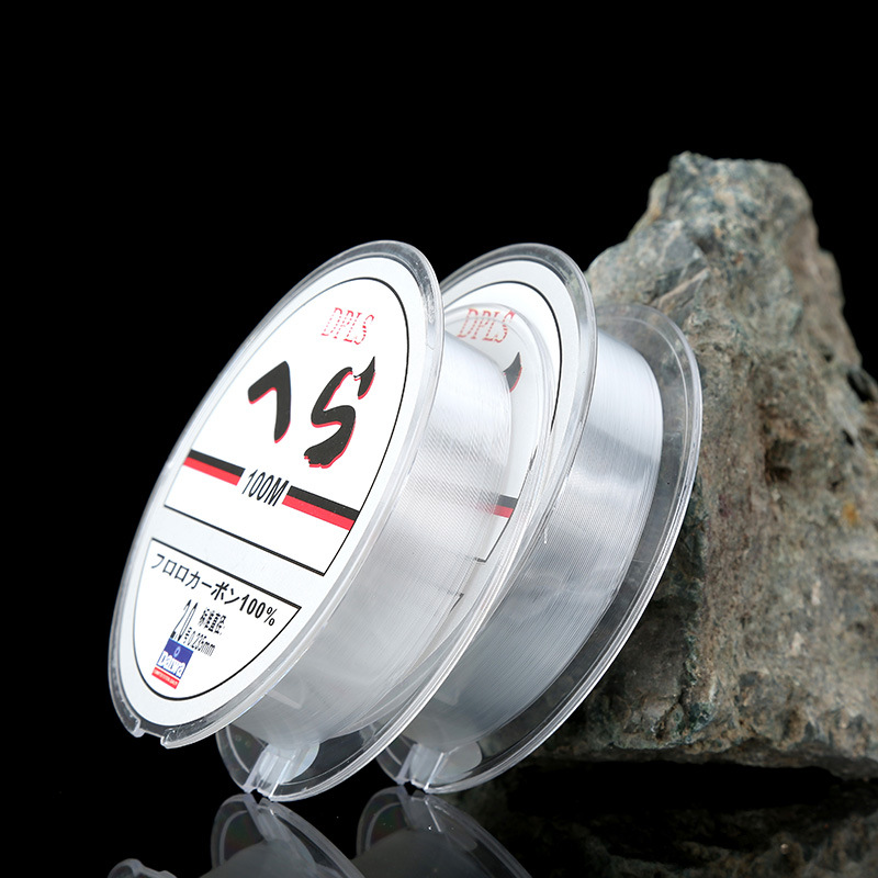 100 m hochwertige Fluorkohlenstoff-Angelschnur, klare 4–32 lb Carbonfaser-Vorfachschnur
