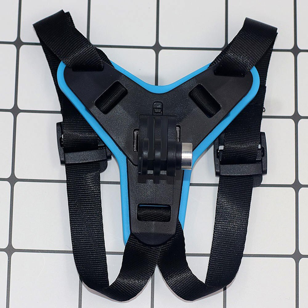 Support de casque support de montage de menton en plastique pour enregistreur de caméra de sport noir en plein air