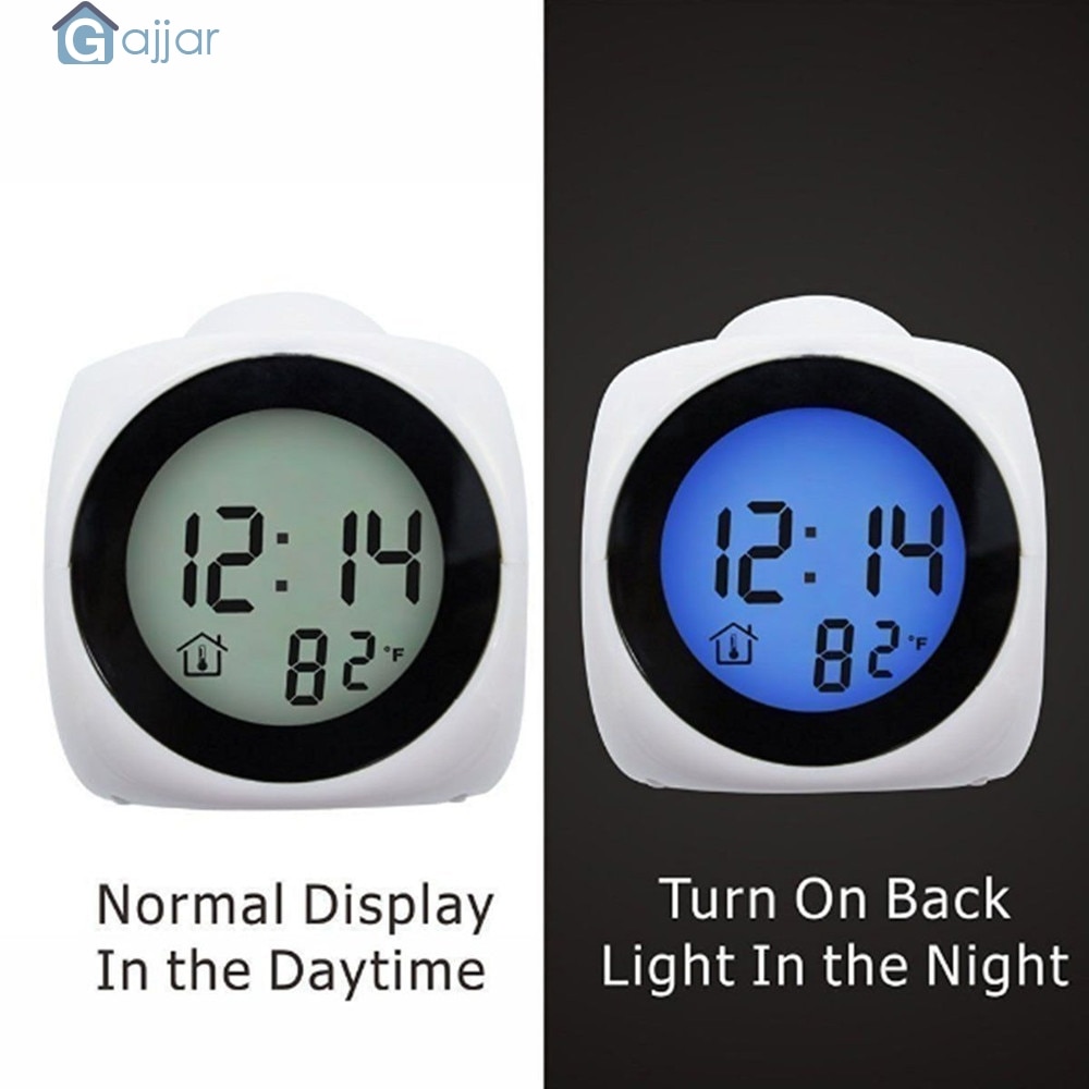 Alarm Watch Digital Alarm Clock Function, Voice Call LED Projection Alarm Temperature For Bedroom DropshipingJuly30