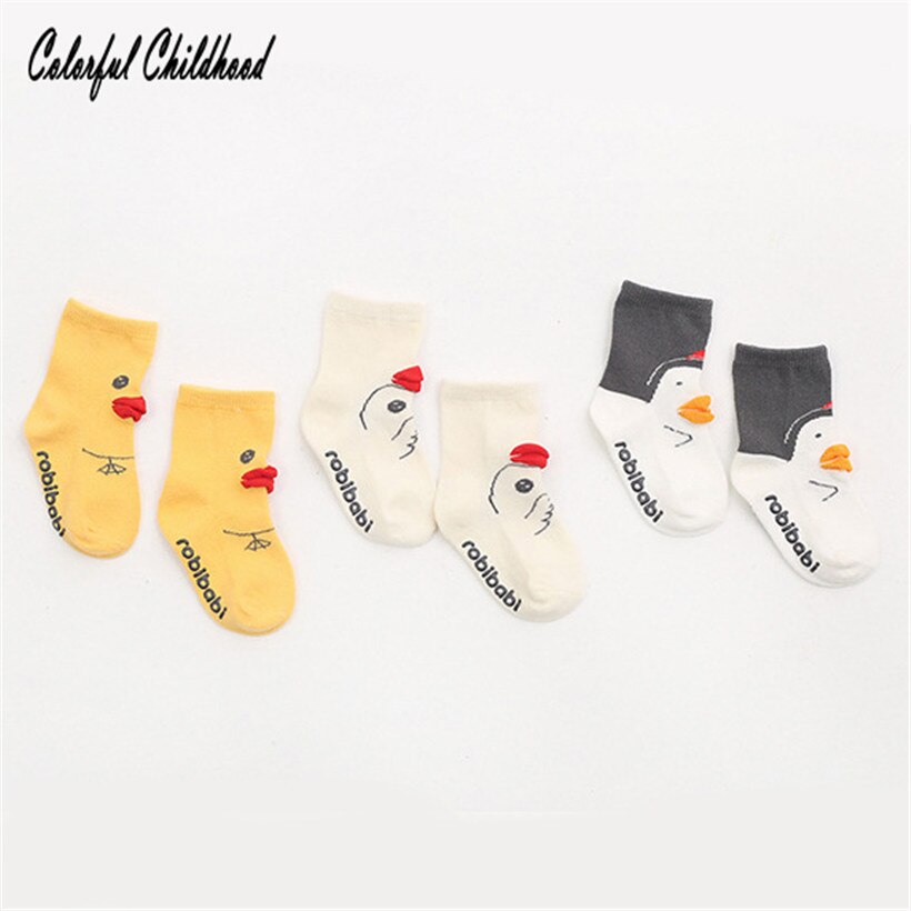 0-4Y baby cute socks little yellow duck cartoon cotton antiscivolo lovely infant toddler floor sock kaus kaki bayi/chaqaloq paypoq