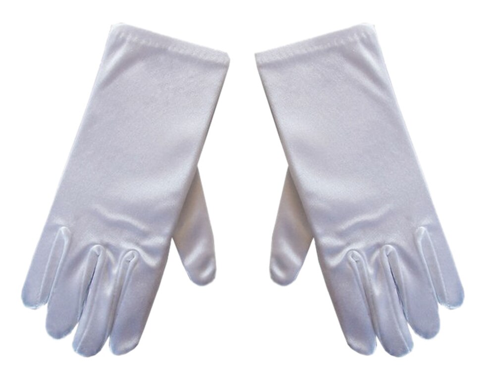 1 Pair Children's Dance Gloves White Elastic Festival Gloves Girls/Boys Tight Performance Short Gloves Kindergarten W4P3: Default Title