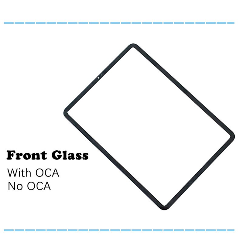 For iPad Pro 11 1st Gen A1934 A1980 A2013 Front Glass (No Touch Digitizer) LCD Display Screen Outer Panel Replacement