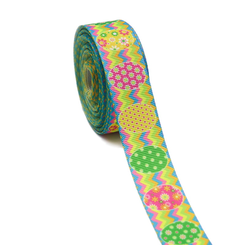 10 Yards 1'' 22MM Easter Printed Grosgrain Ribbons For Hair Bows DIY Handmade Materials Y2020122601: 32725